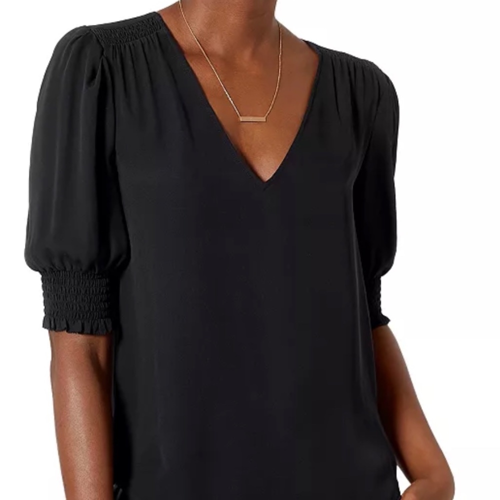 JOIE Karmelle black silk top-L